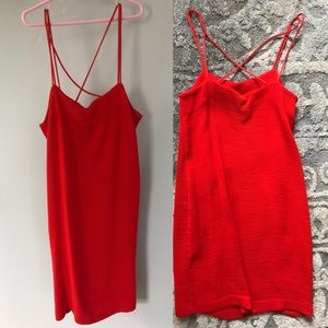 RED MINI DRESS!!